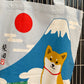 Japansk Tote bag med Shiba og mt. Fuji
