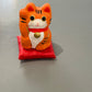 Lucky Cat på pude, orange