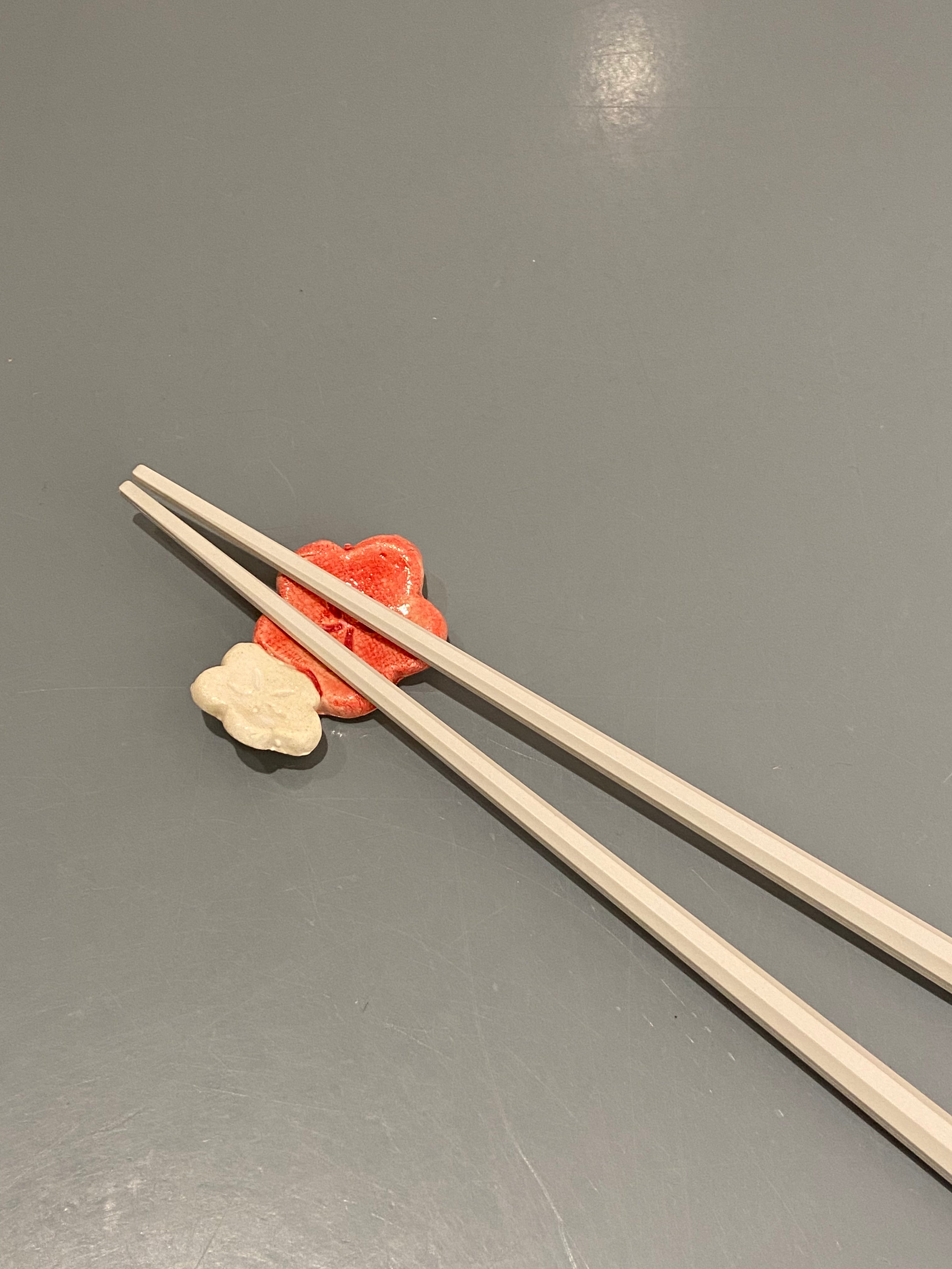 Ceramic chopstick holder - Cherry blossom