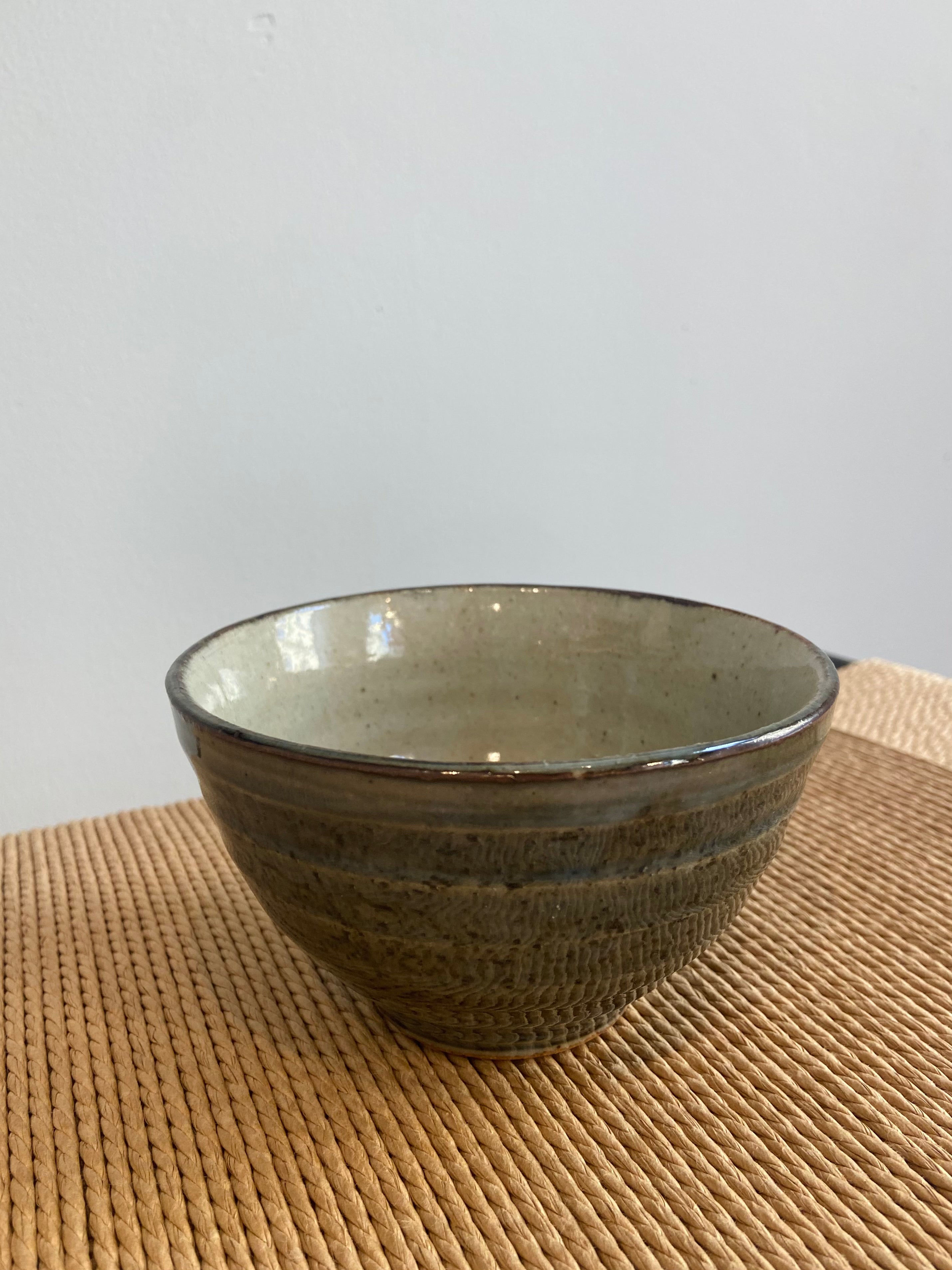 Rustic bowl in brownish shades