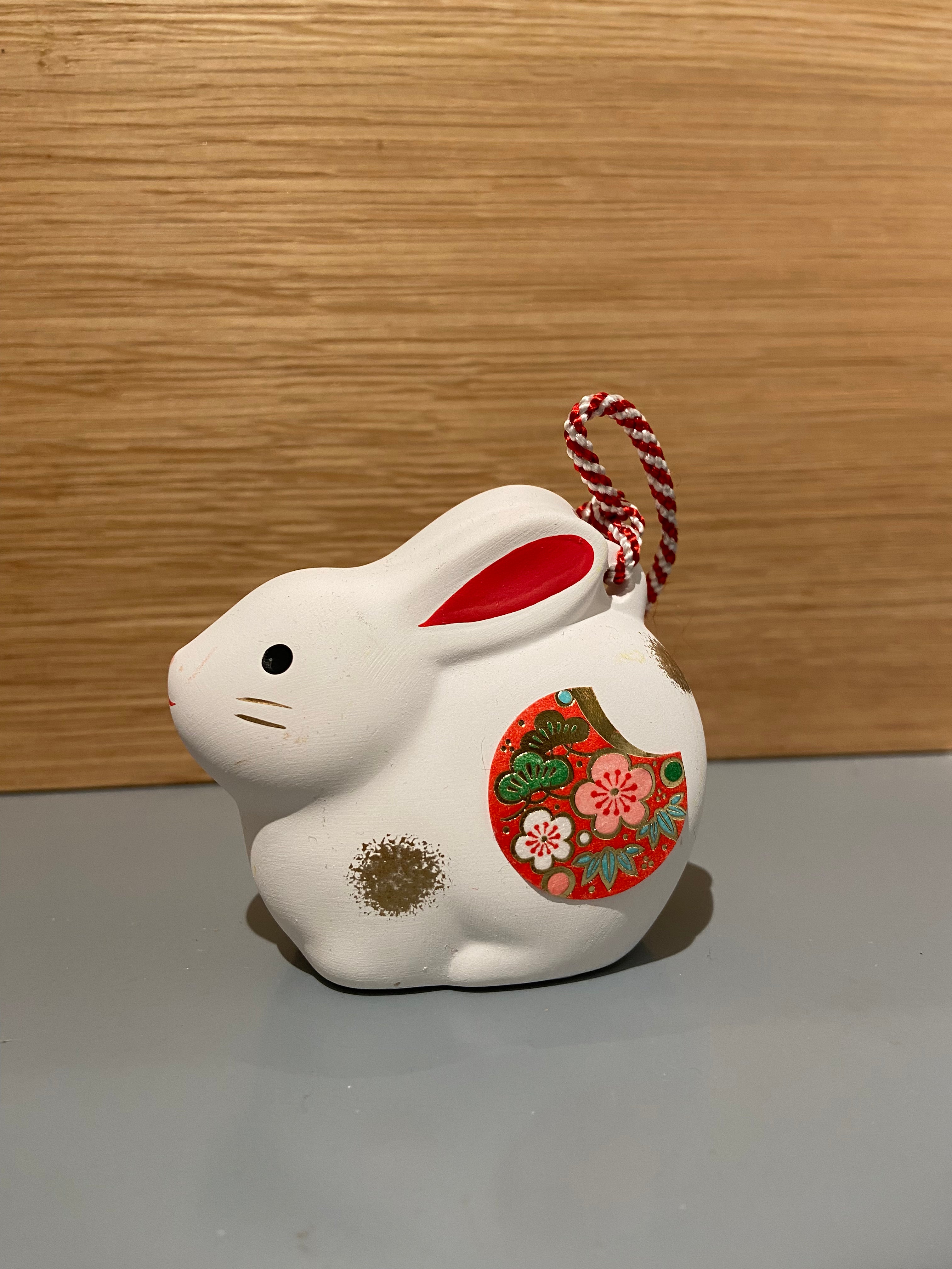 Japanese ceramic bell - Rabbit