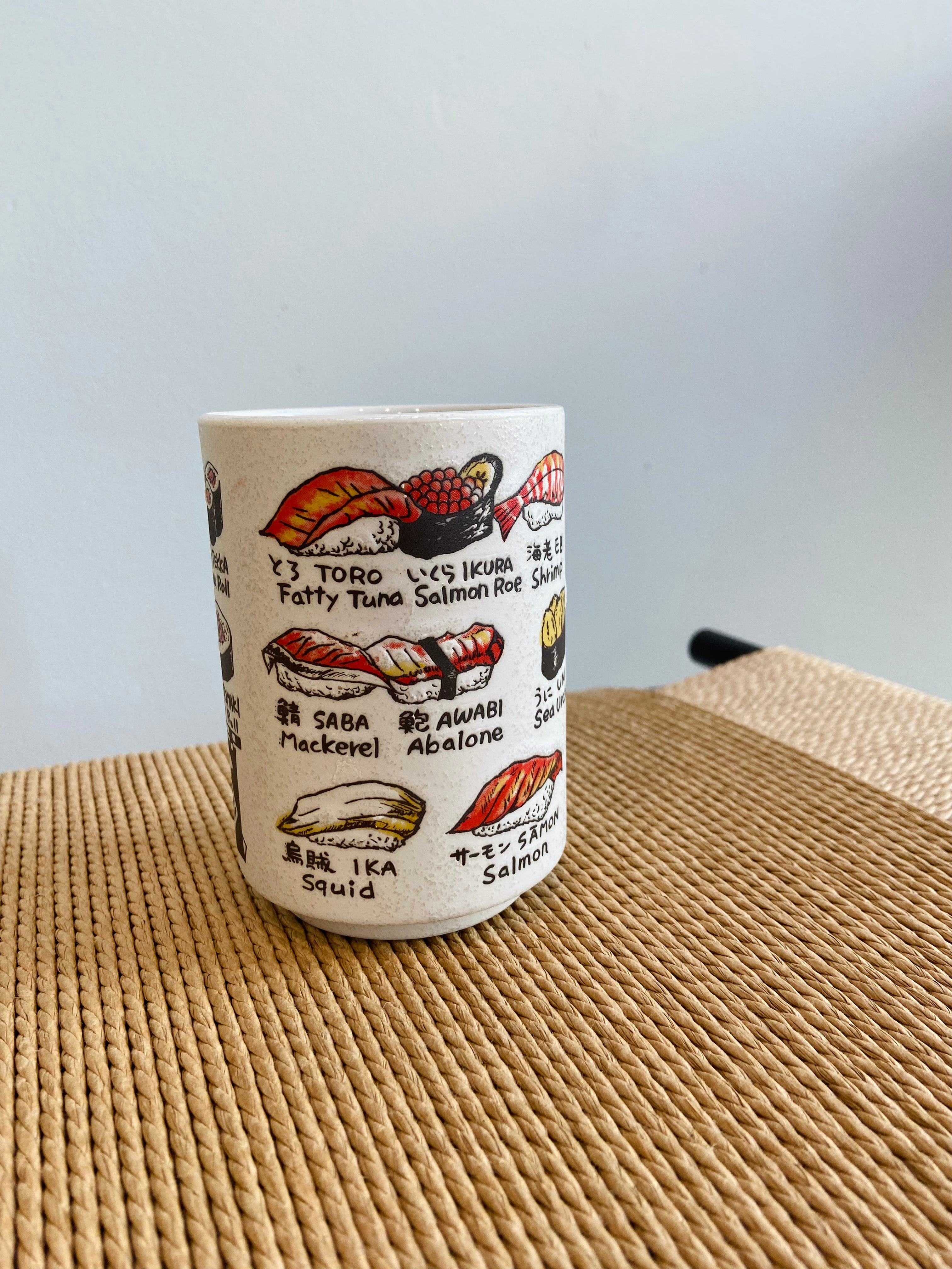 Cup with sushi motif