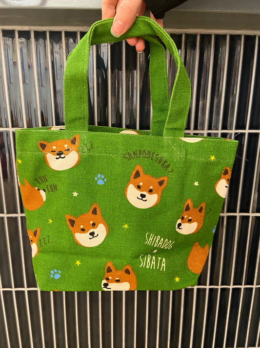 Taske med Shiba, grøn