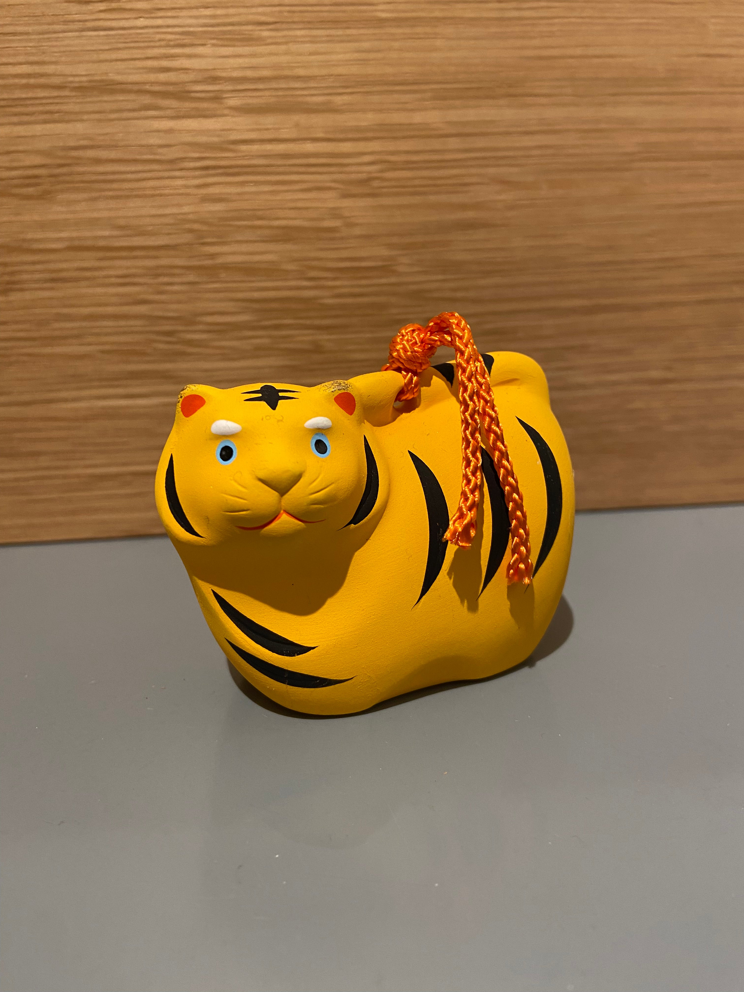 Japanese ceramic clock - Tiger