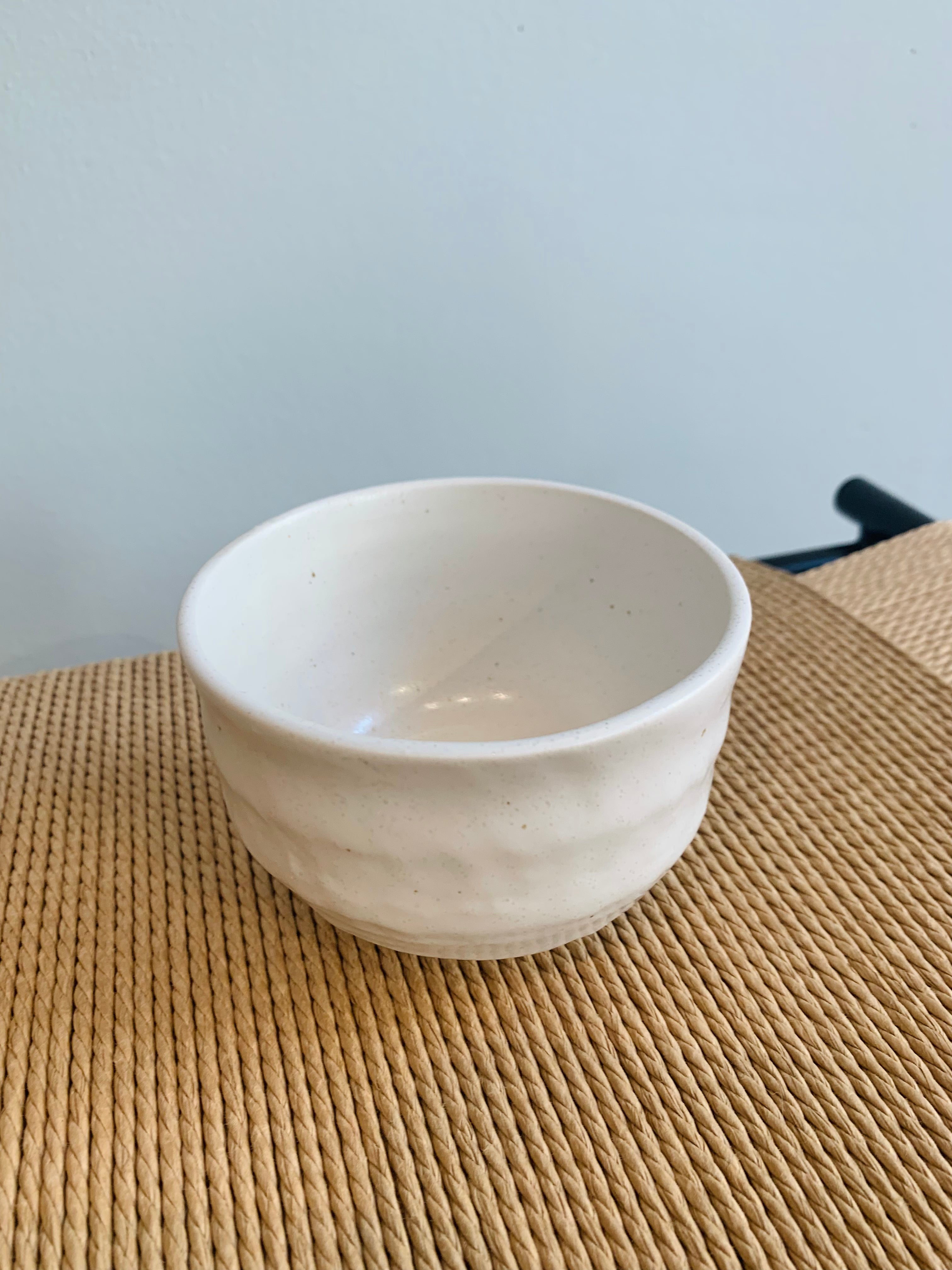 Japanese cup with white glaze
