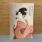 3D Kort med japansk kvinde i kimono