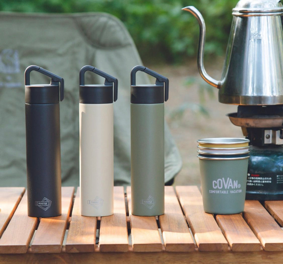 Pocketle thermos cups with handle