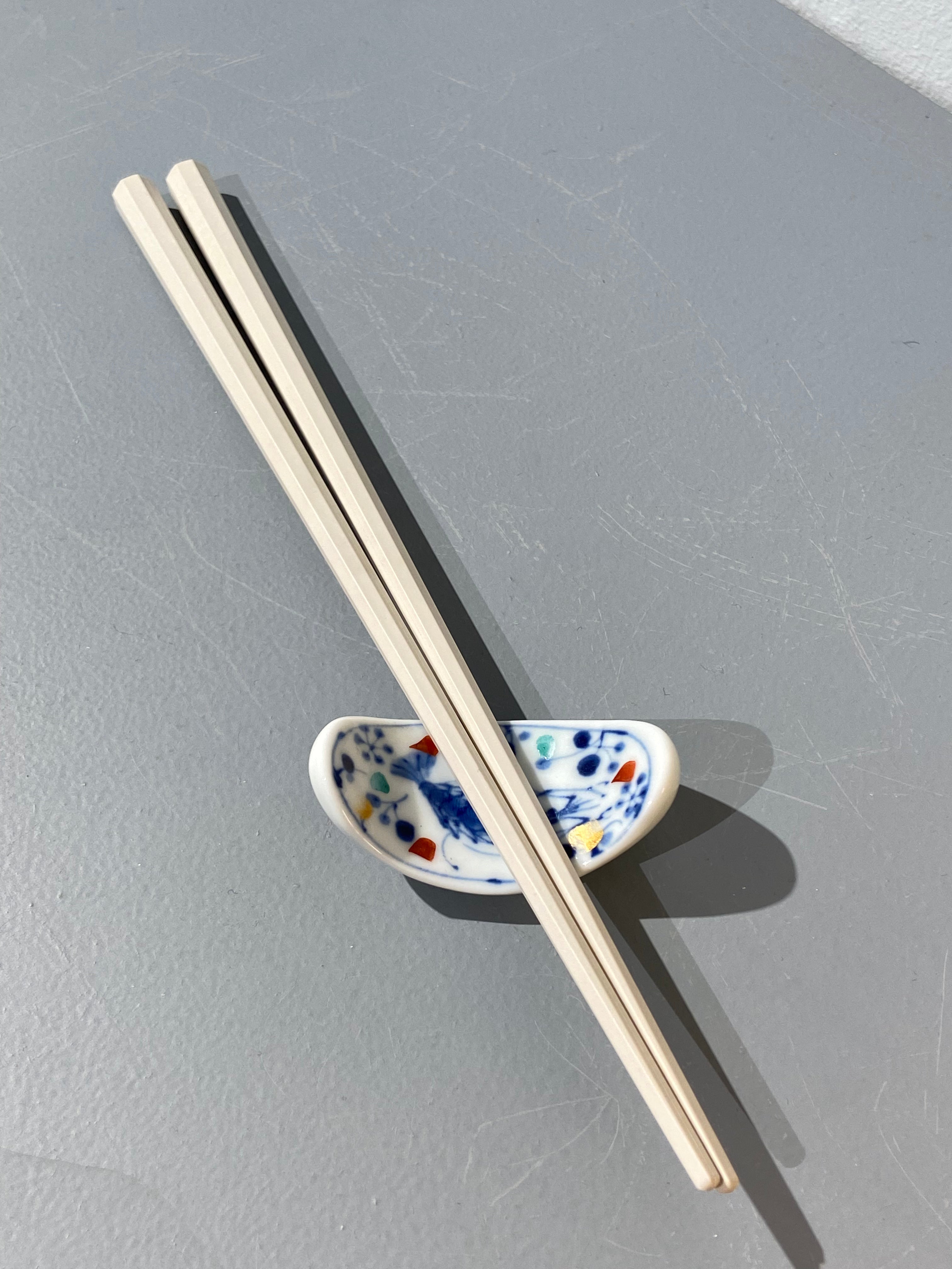 Chopstick holder: Japanese motif with shrimp