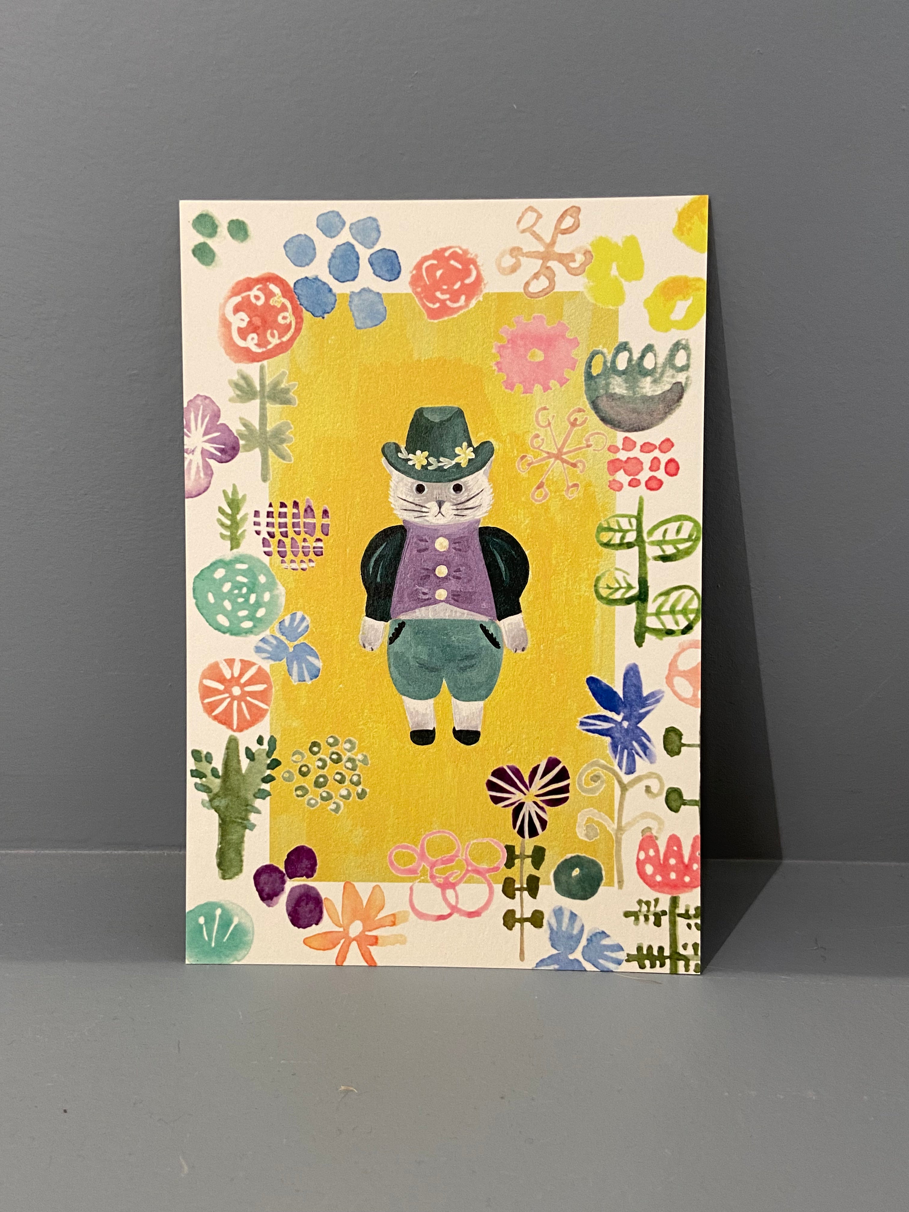 Postcard - Cat in nice uniform