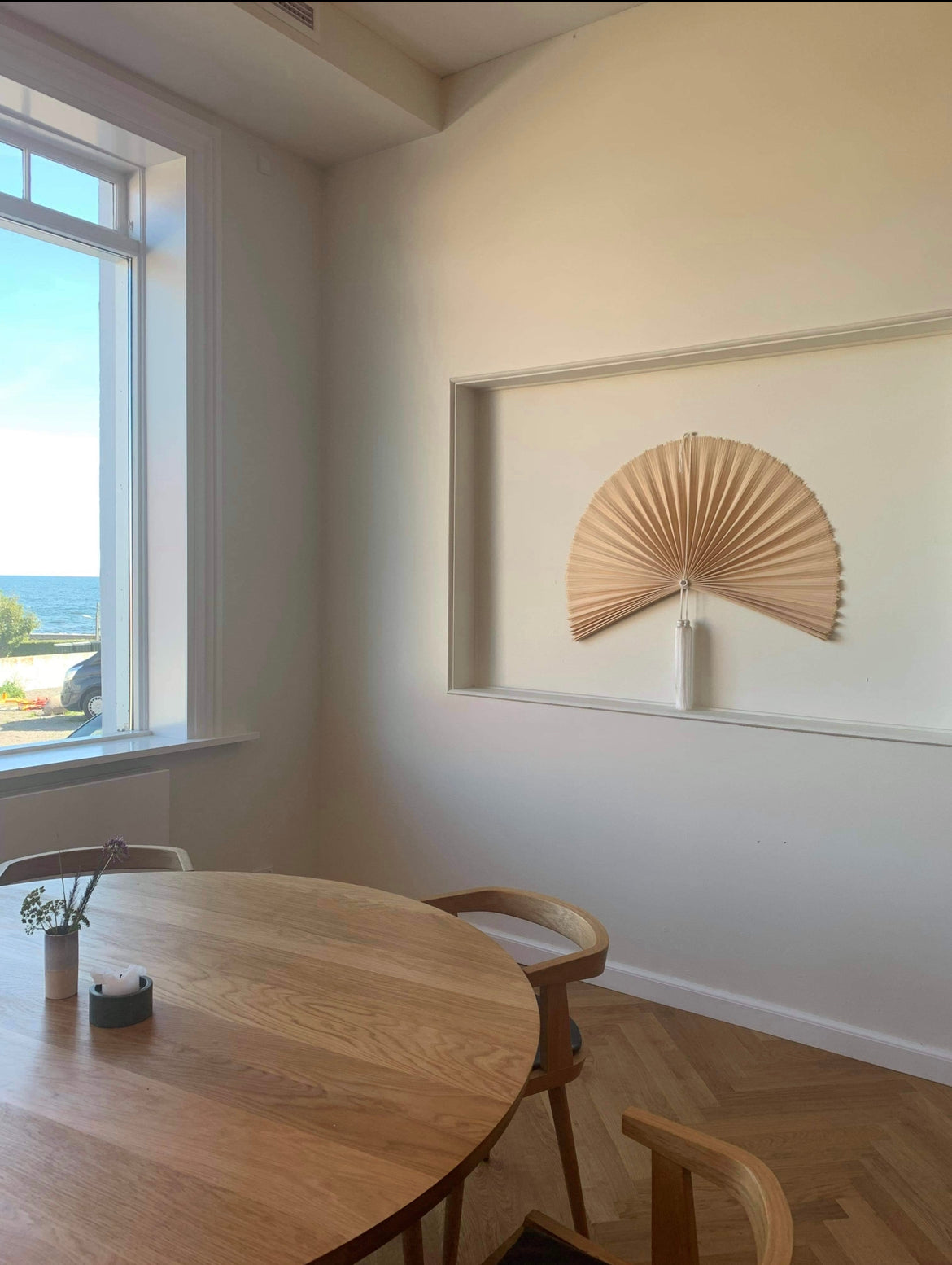Yume fan - Natural and white