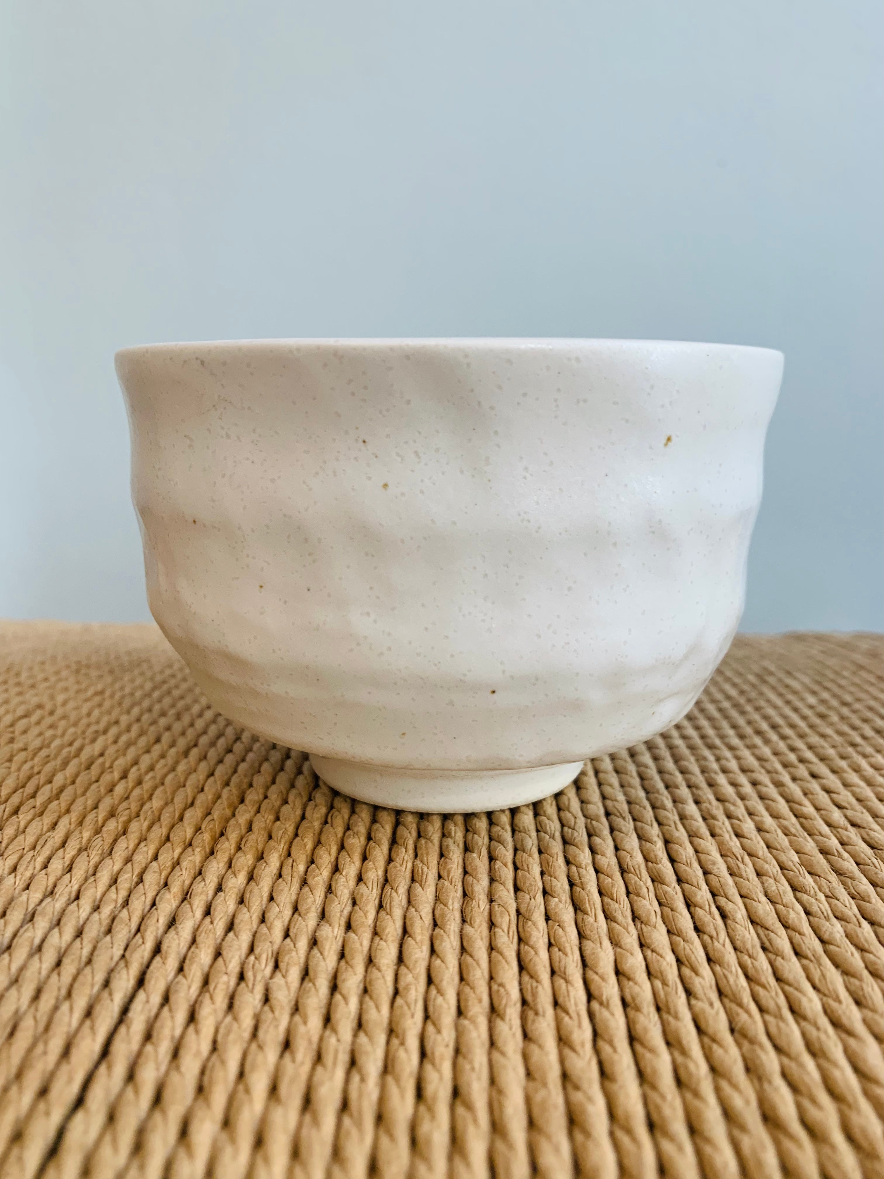 Japanese cup with white glaze