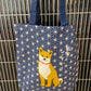 Tote bag - Shiba med japansk mønster