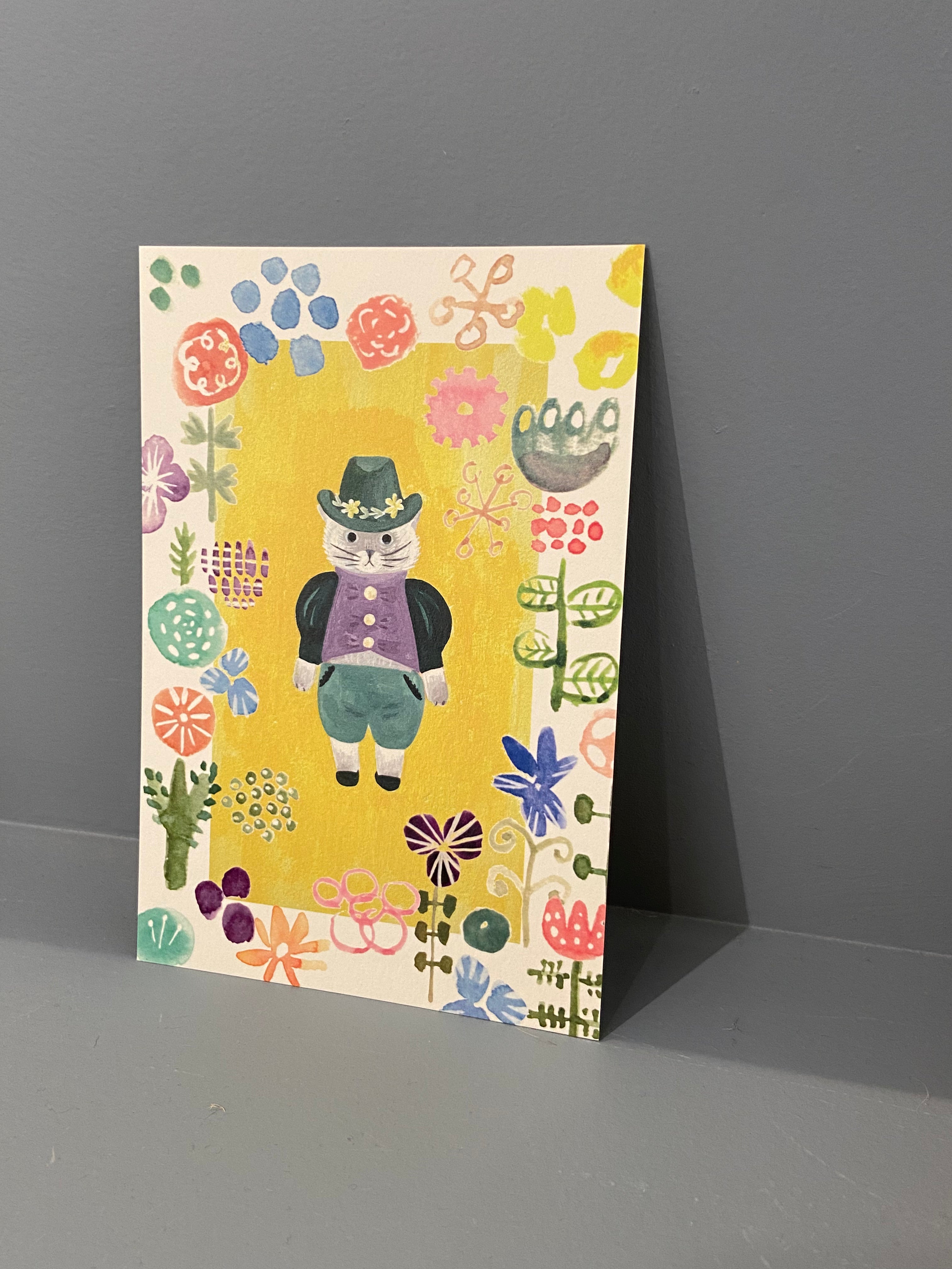 Postcard - Cat in nice uniform