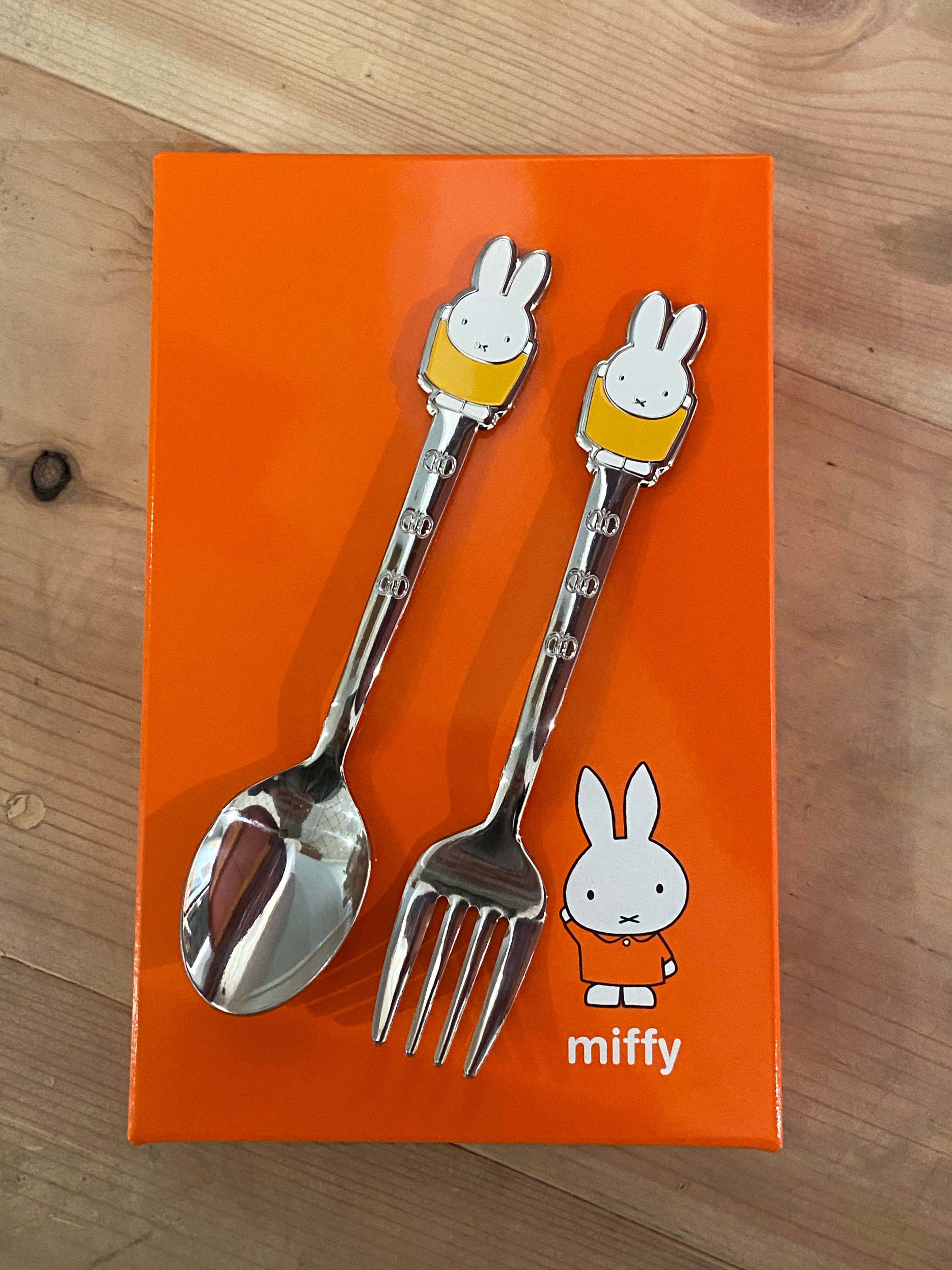 Miffy børnebestik: ske og gaffel