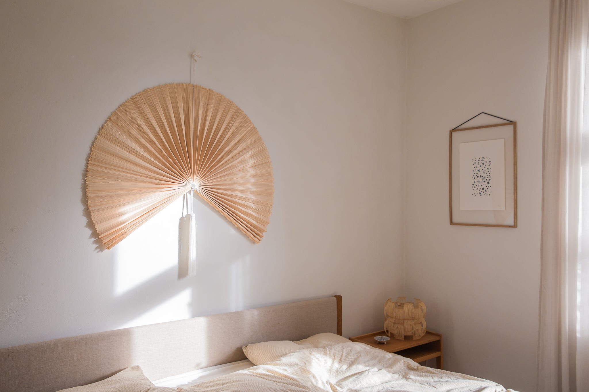 Yume fan - Natural and white