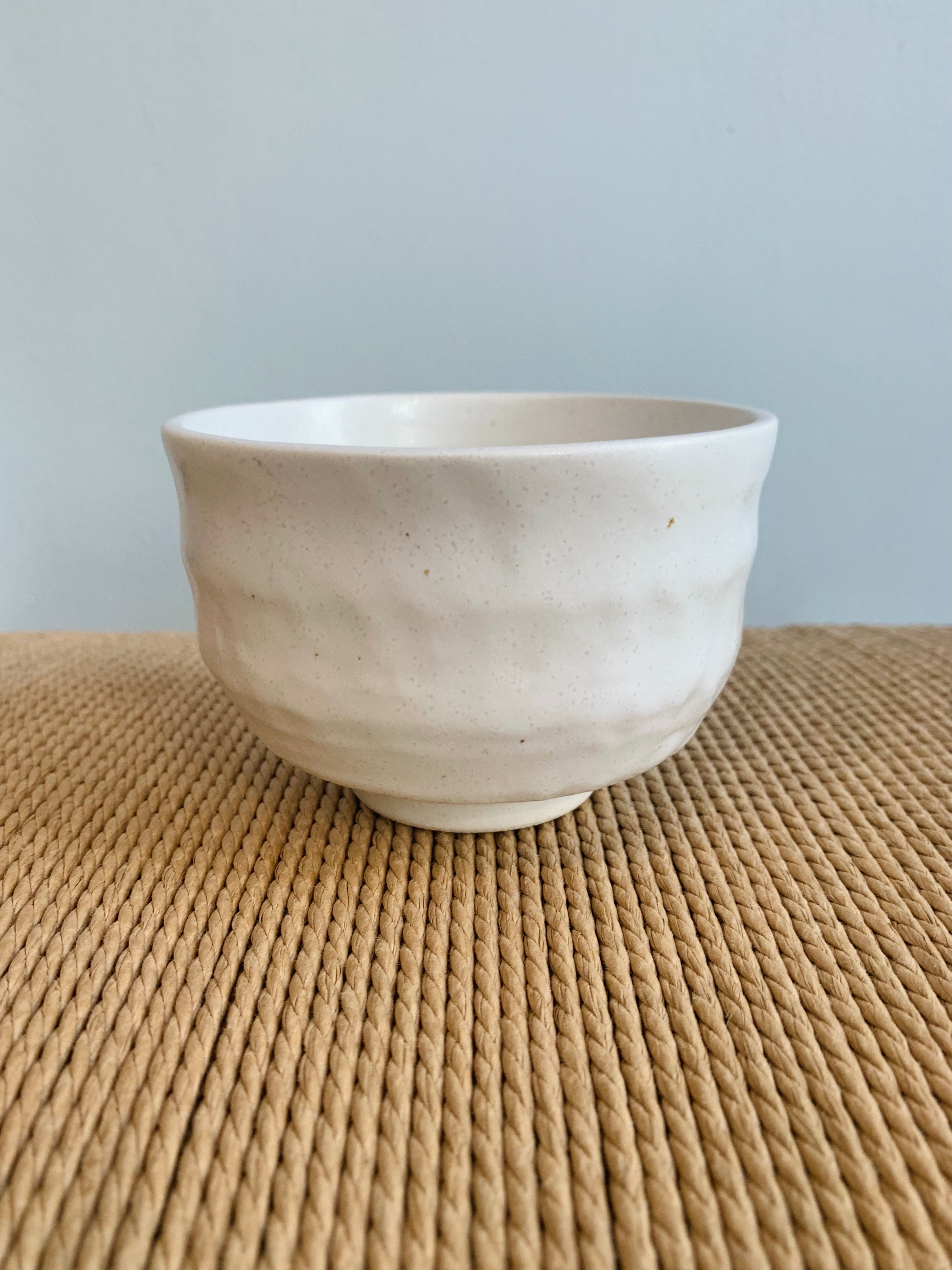 Japanese cup with white glaze