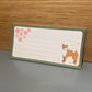 Post it, Shiba og kirsebærblomster - stor