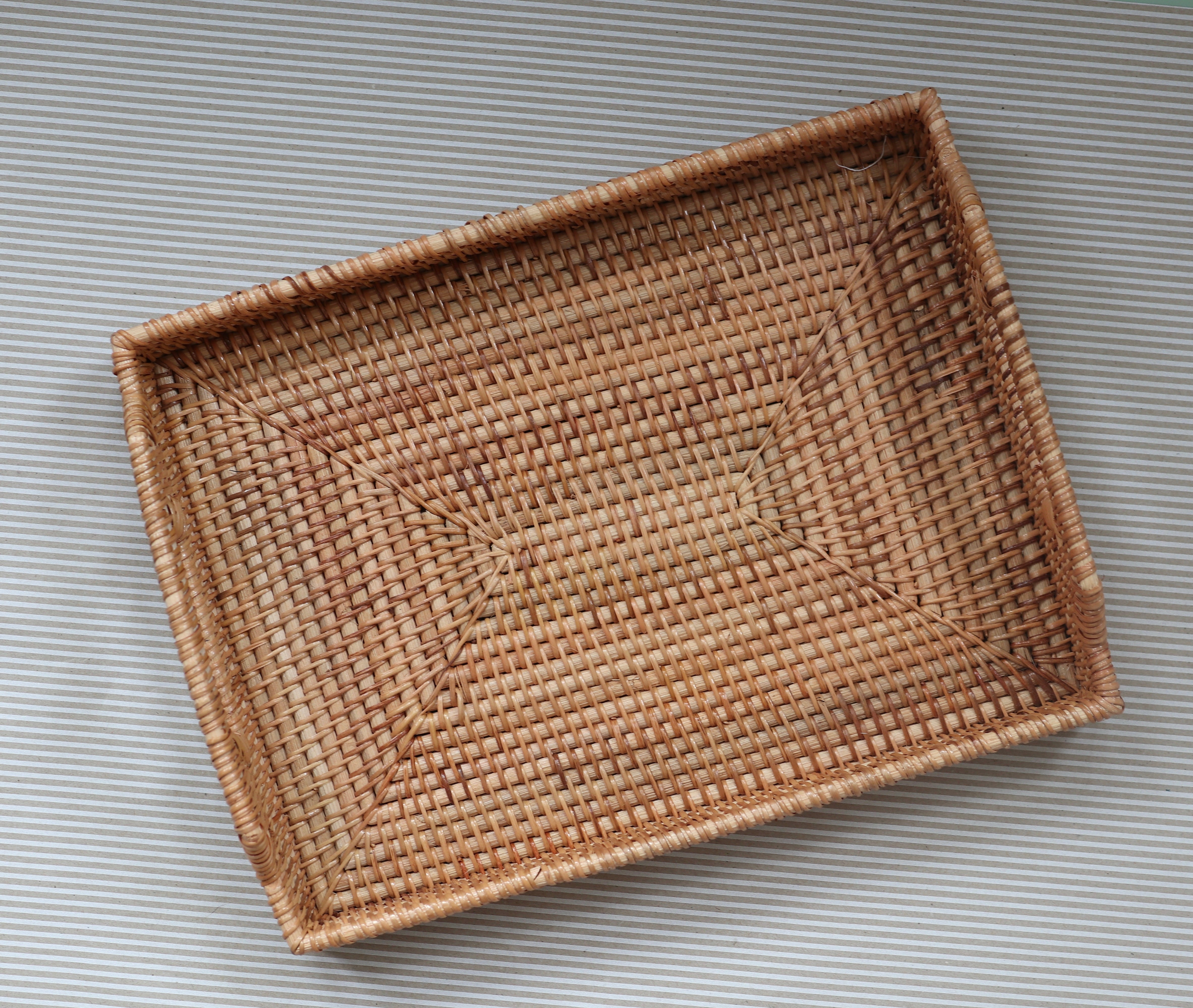 Handmade rattan tray