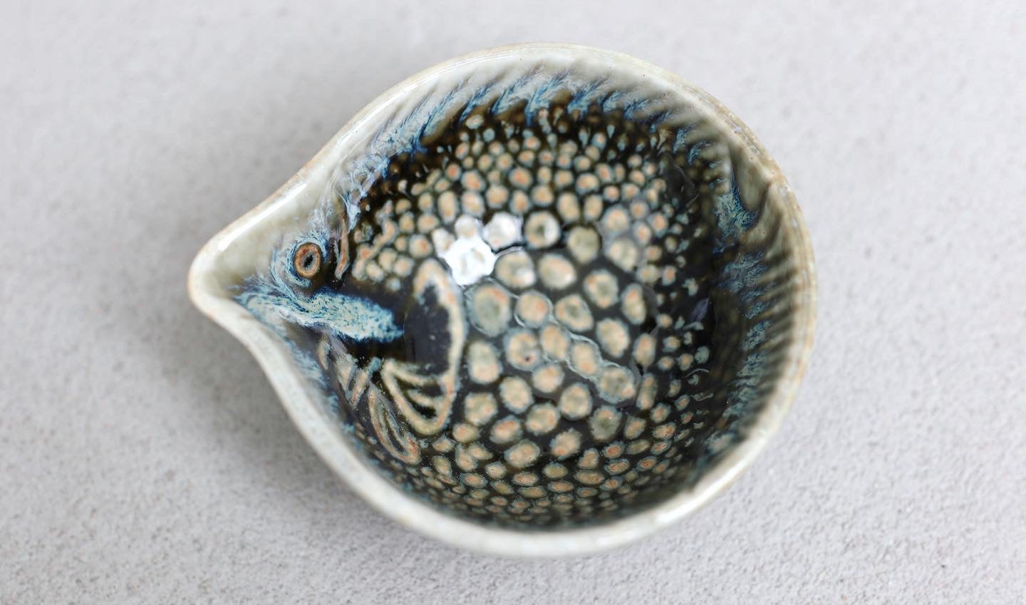Soy bowl shaped like a fish